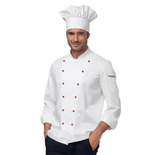 uomo che indossa giacca da cuoco siggi