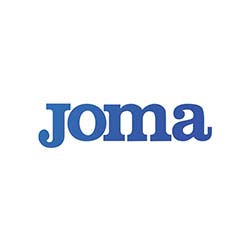 logo Joma abbigliamento promozionale su sfondo bianco