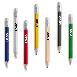 matite personalizzate con nome multi colore piccole con gomma bianca