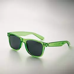 occhiali da sole economici online verde in plastica con telaio trasparente