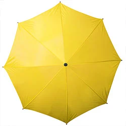 ombrello aperto di colore giallo