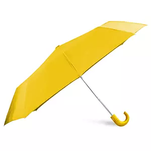 ombrello pieghevole di colore giallo