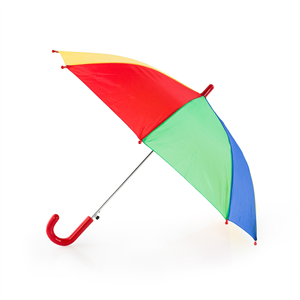ombrello bambini colorato con manico curvo