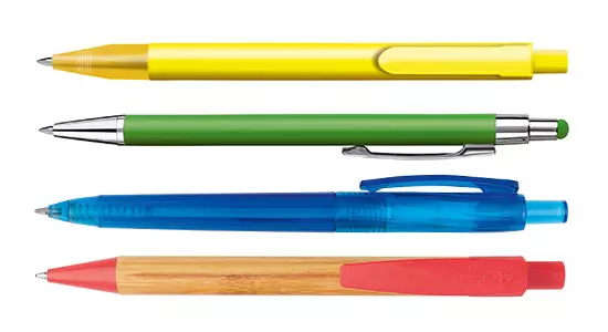 penne personalizzabili in plastica, metallo, R-pet, bamboo, touch screen