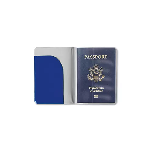 porta passaporto con finestra trasparente