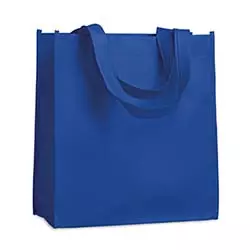 shopper tnt blu con fondo preformato, resistente e perfetta da personalizzare