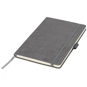 quaderno journal books di colore grigio con elastico e segnapagine