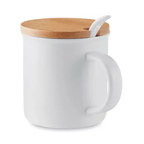 tazza n ceramica con coperchio